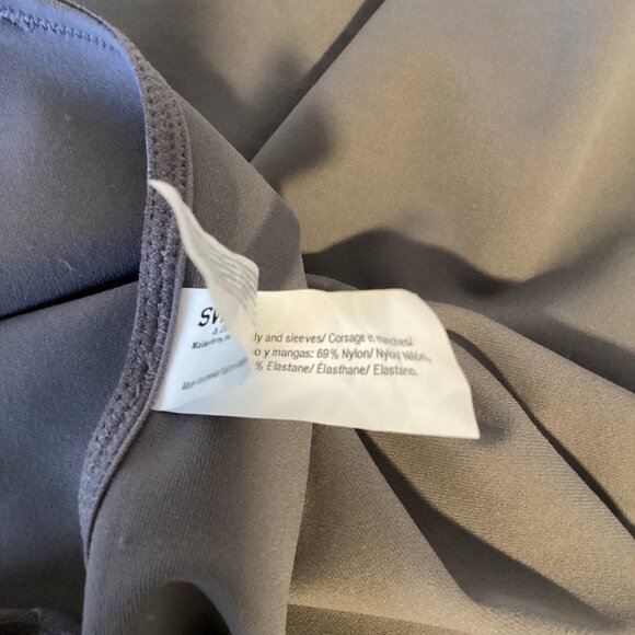 Sweet Nothings Round Neck Gray Color Cap Sleeve  Shapeware Top Size M NWOT - Picture 5 of 8